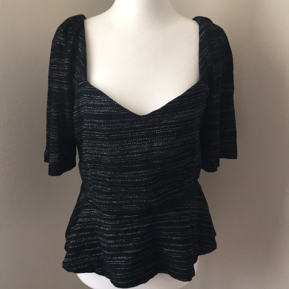 Porridge Black Top Anthropologie